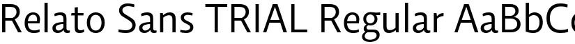 Relato Sans TRIAL Regular font