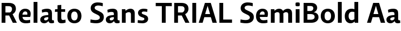 Relato Sans TRIAL SemiBold font
