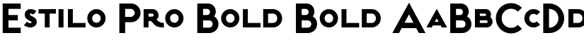 Estilo Pro Bold Bold font