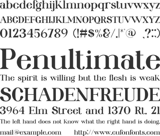 Kollera font preview