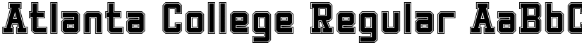 Atlanta College Regular font