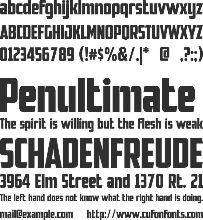 Star Shield font preview