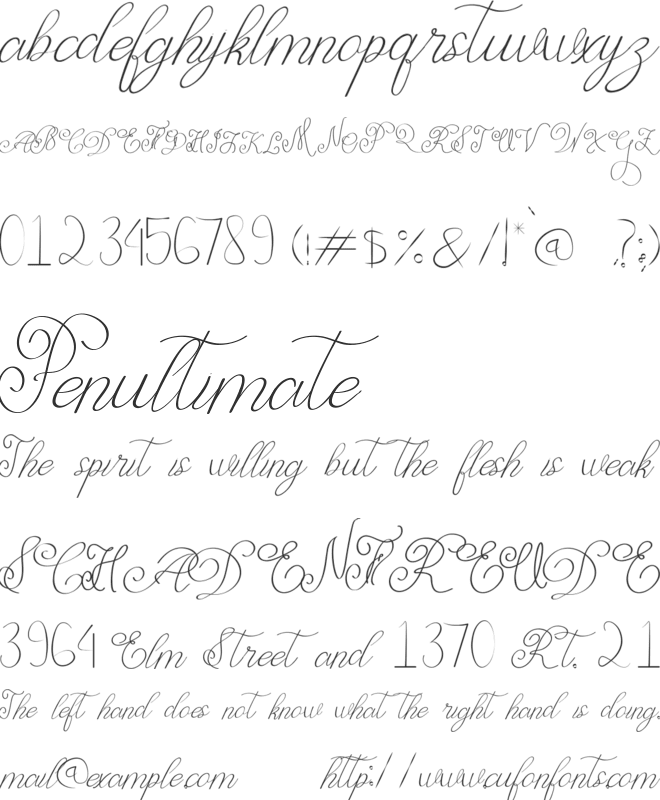 Rostalia font preview