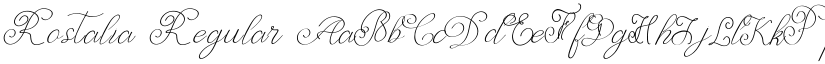 Rostalia Regular font