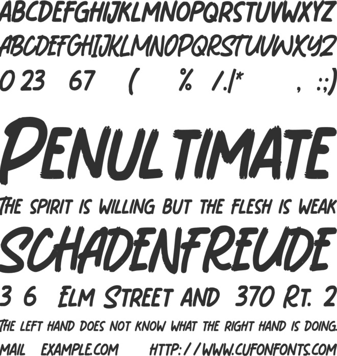 Don Perry font preview