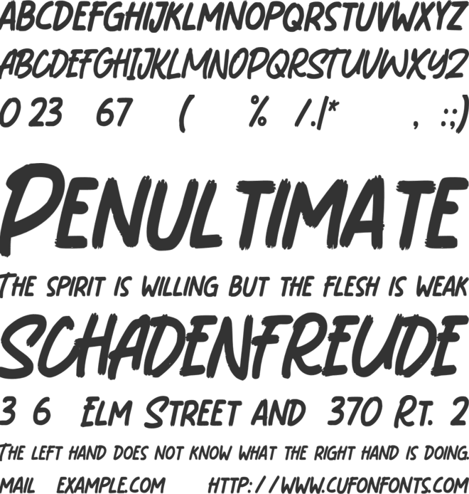 Don Perry font preview