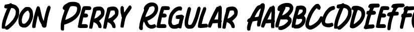 Don Perry Regular font