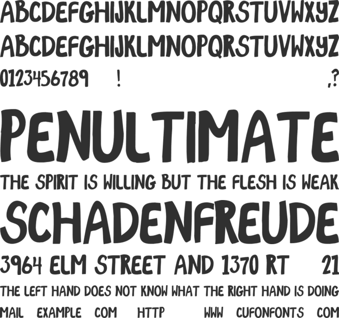 Maggie Moo font preview