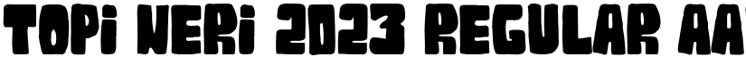 Topi Neri 2023 Regular font