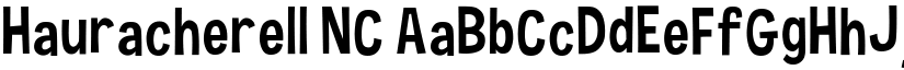 Hauracherell NC font