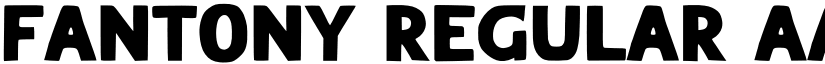 FANTONY Regular font
