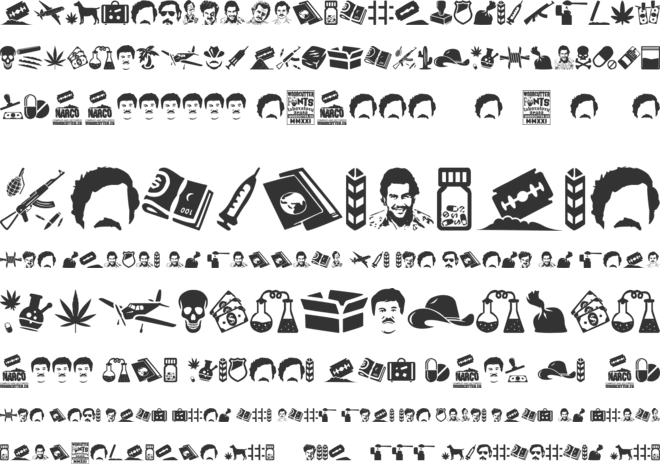 Narco font preview