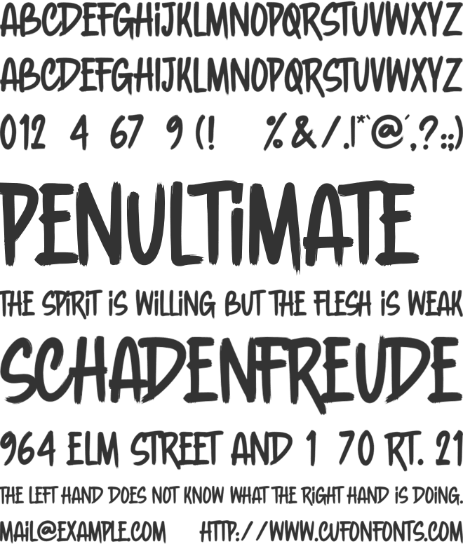 Adelines font preview