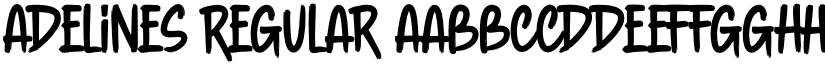 Adelines Regular font