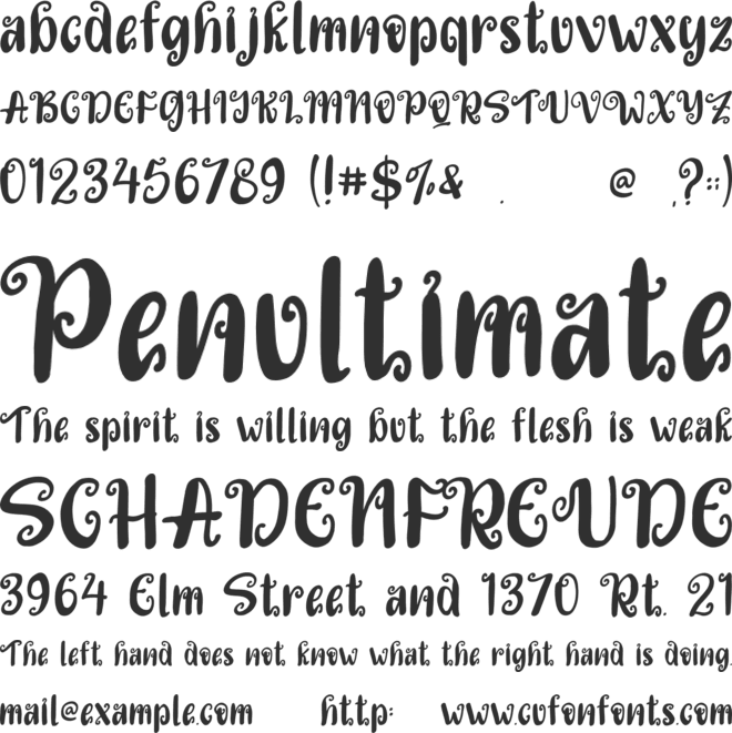Christmas Family font preview