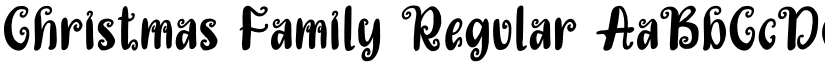 Christmas Family Regular font