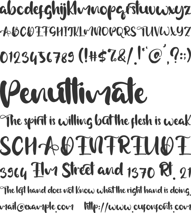 Ellison Grove font preview