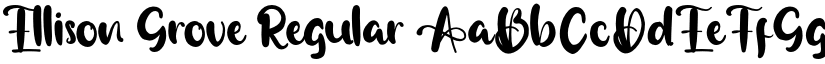 Ellison Grove font download