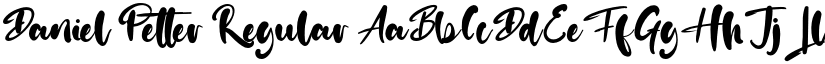 Daniel Petter Regular font