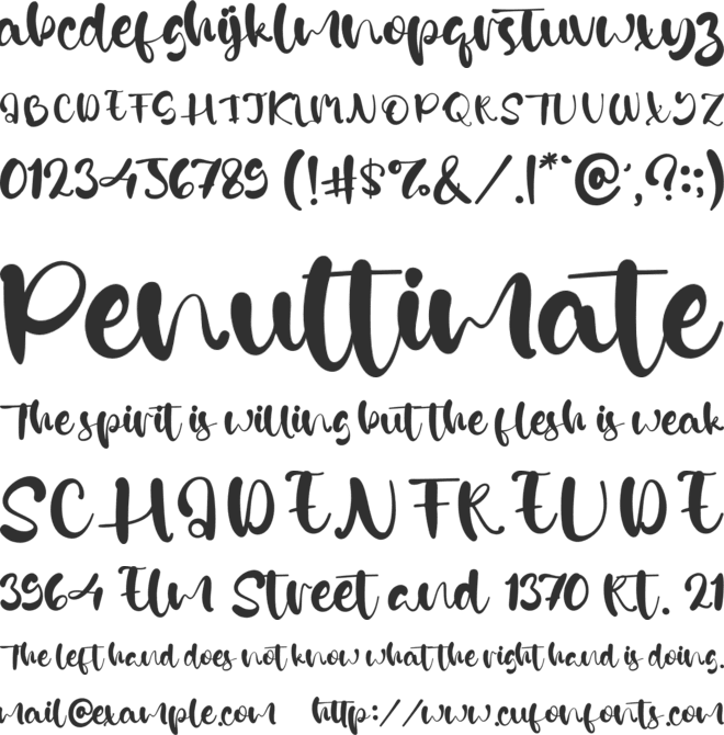 Cold Days font preview