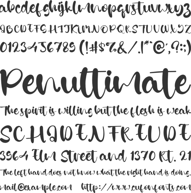 Cold Days font preview