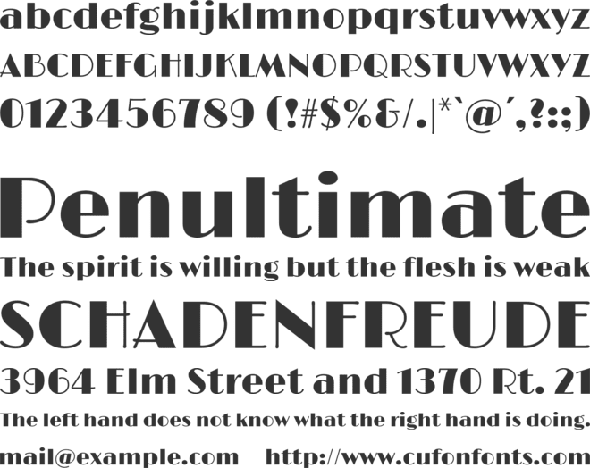 Limelight font preview