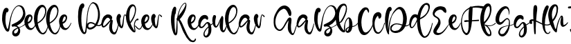 Belle Parker Regular font