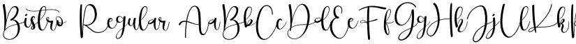 Bistro Regular font