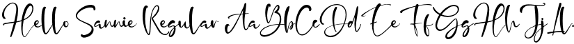 Hello Sannie Regular font