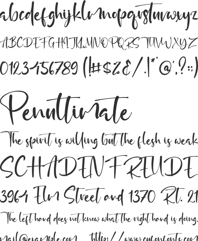 Martin Harvey font preview