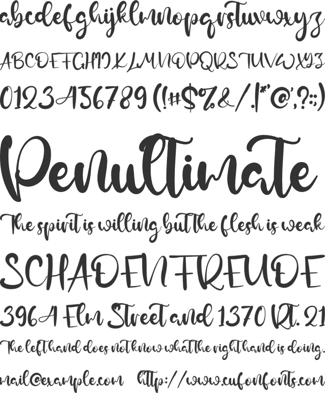 Louis Nelson font preview