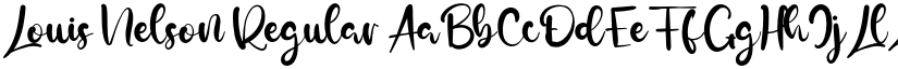 Louis Nelson Regular font