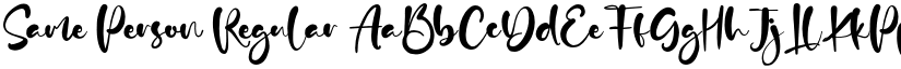 Same Person Regular font