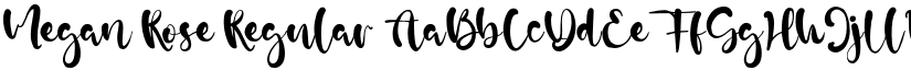 Megan Rose Regular font