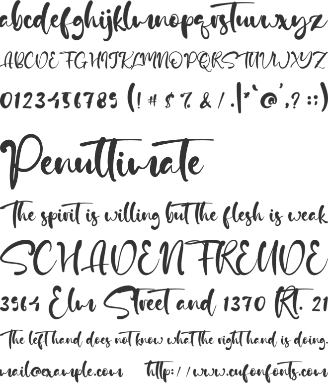 Babysweety font preview