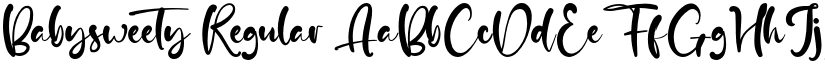 Babysweety Regular font