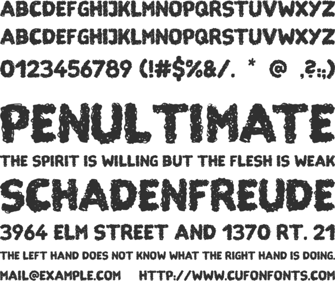Wusel font preview