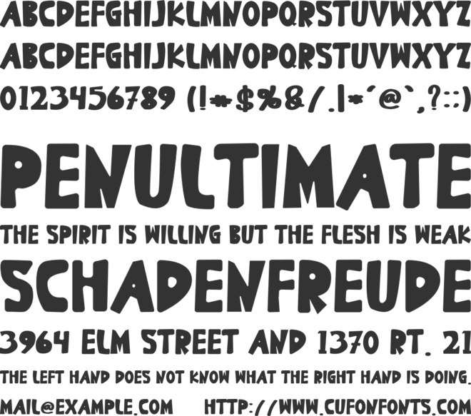 Winter White font preview