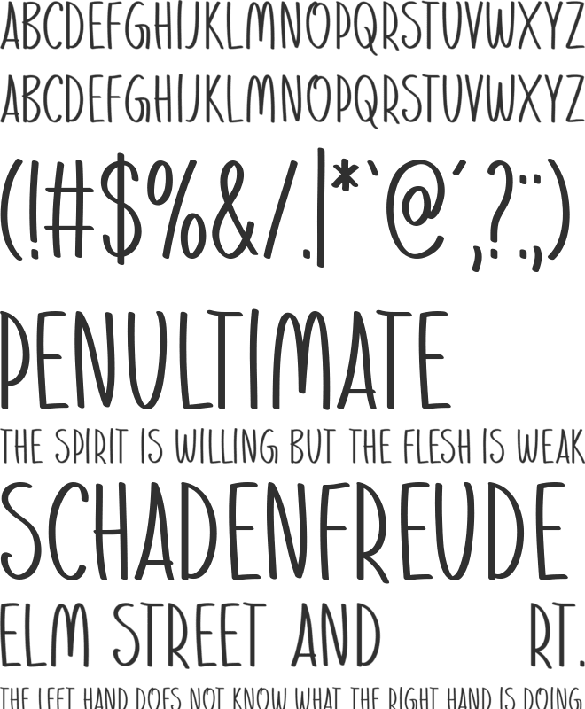 Christmas Preference font preview