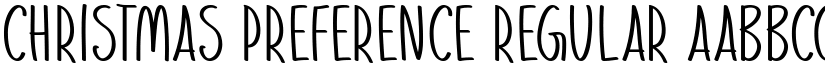 Christmas Preference Regular font