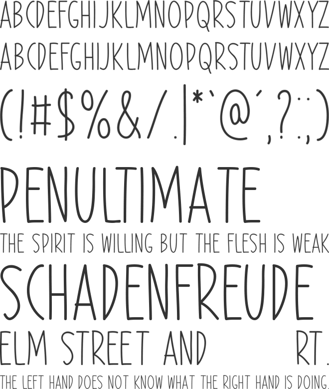 Our Happy Holiday font preview