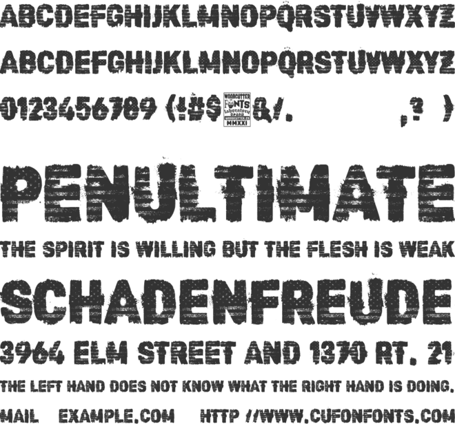 Winter Revolution font preview