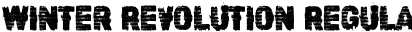 Winter Revolution Regular font