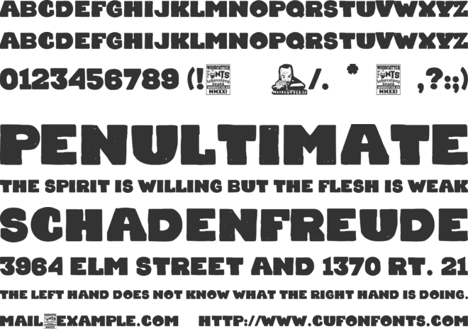 Chocolate Team font preview