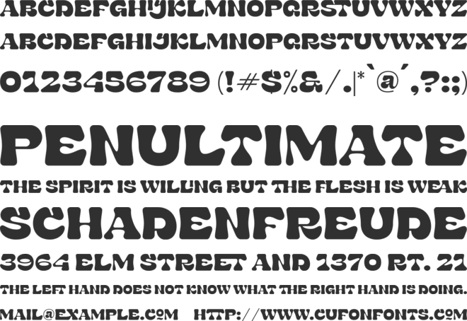 Stora font preview