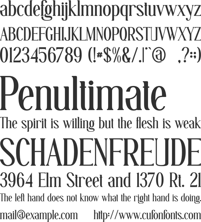 Gellaghan font preview