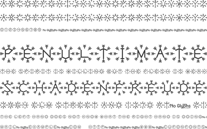 Snow Sticks font preview
