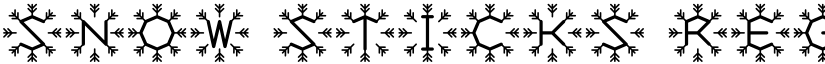 Snow Sticks Regular font