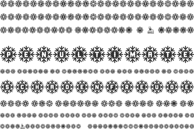 Snow Star Type font preview