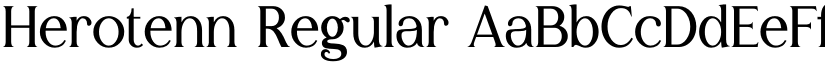 Herotenn Regular font